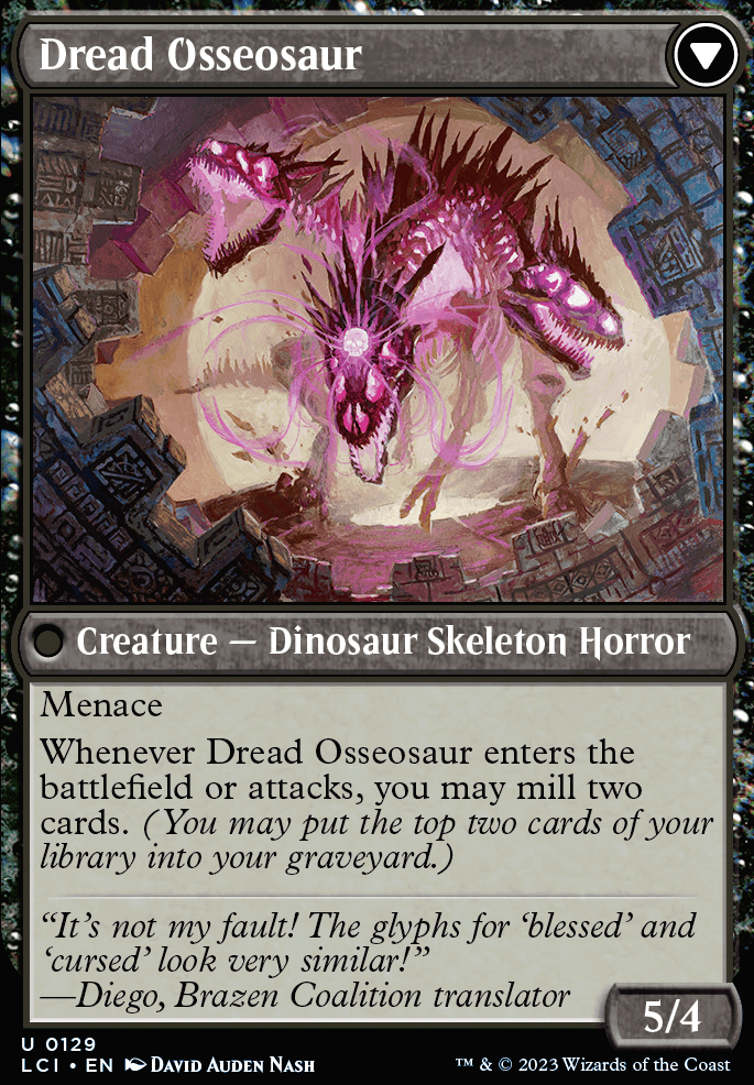 Dread Osseosaur feature for Sek'Kuar, Skeletonkeeper