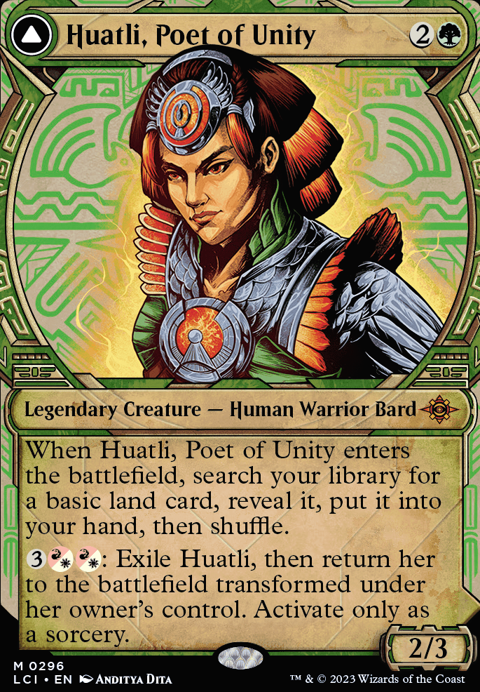 Featured card: Huatli, Poet of Unity