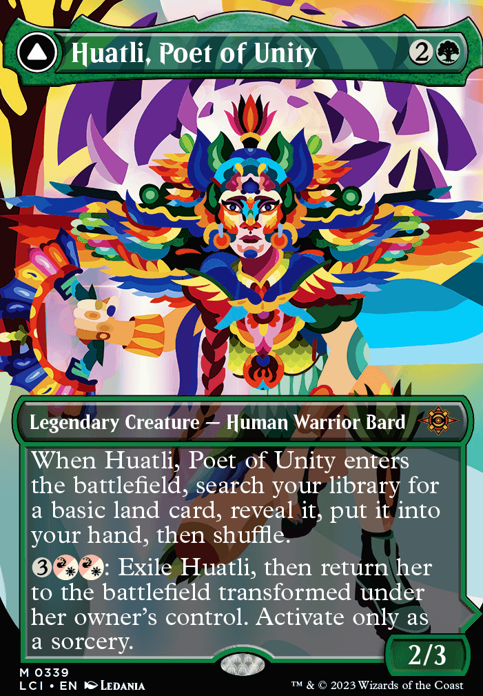 Featured card: Huatli, Poet of Unity