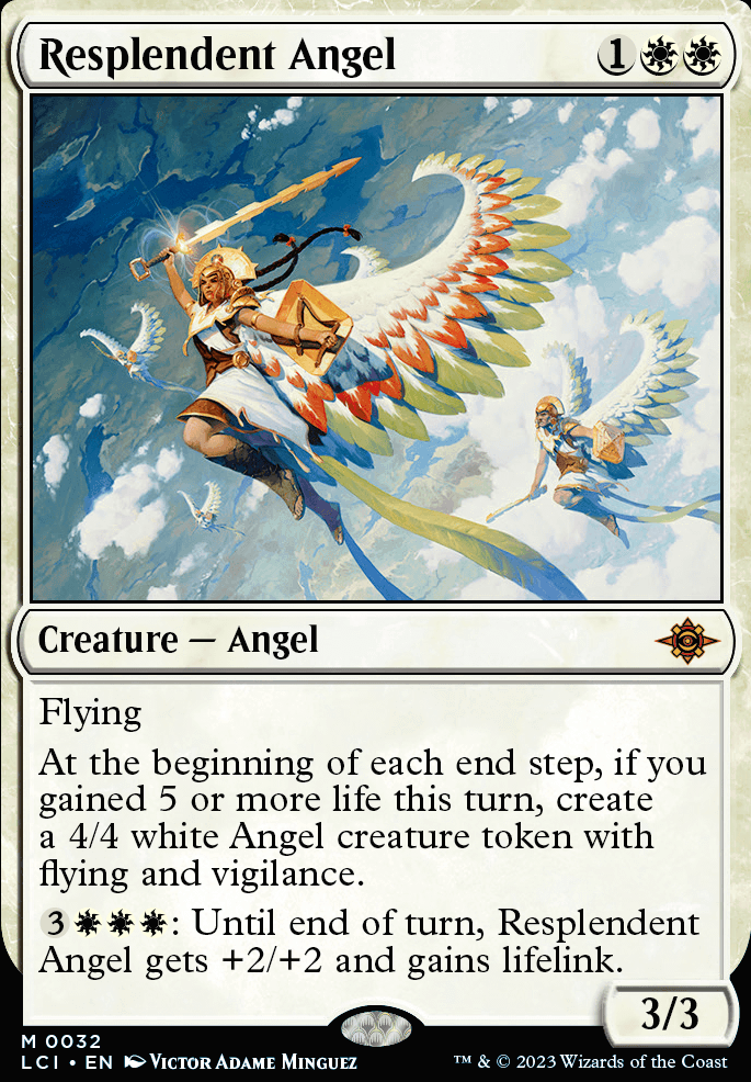 Resplendent Angel feature for Mono-White Angels (standard)