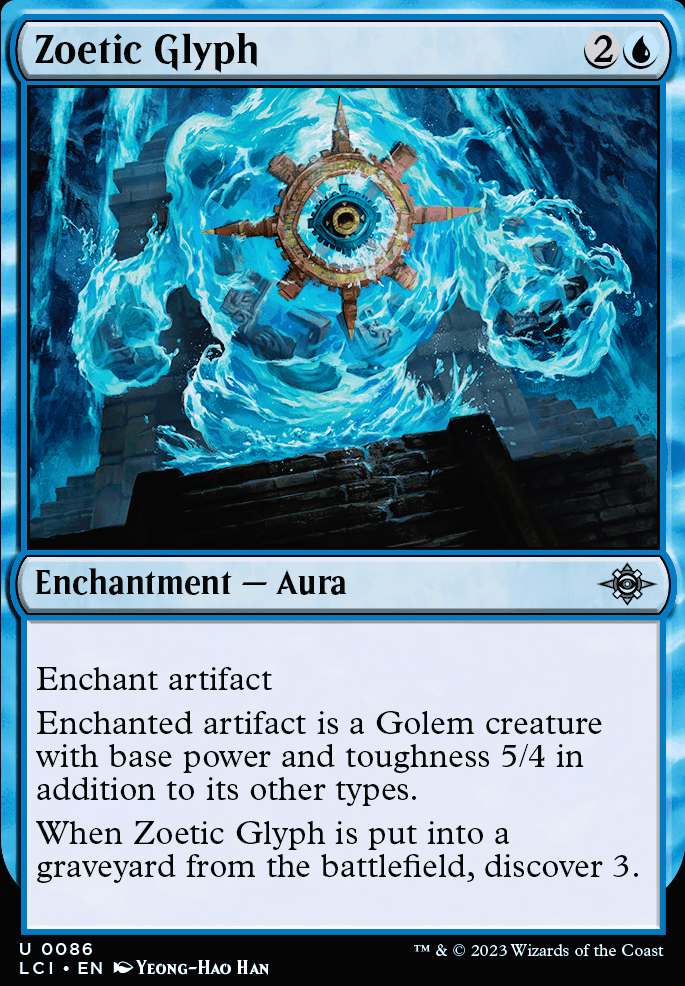 Zoetic Glyph feature for Simic Artifacts -