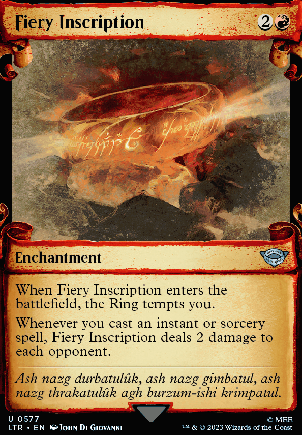 Featured card: Fiery Inscription