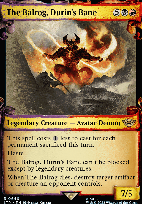 Commander: The Balrog, Durin's Bane