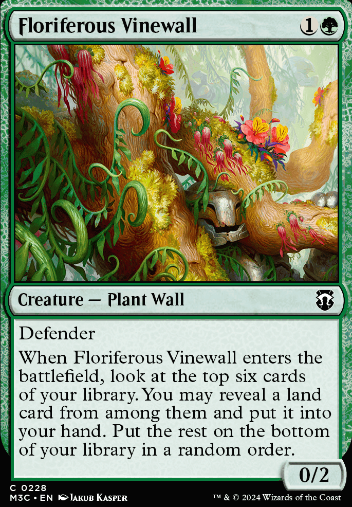 Floriferous Vinewall