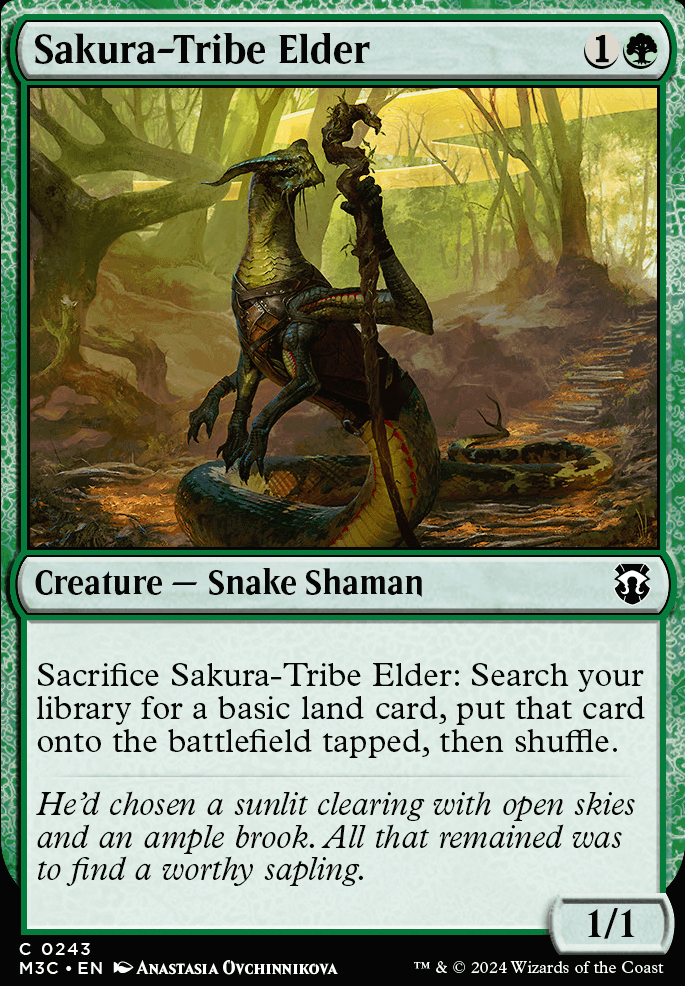 Sakura-Tribe Elder feature for Temur Superfriends- Snake Edition