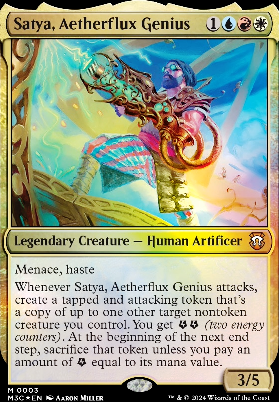 Satya, Aetherflux Genius feature for Amped Up Creatures