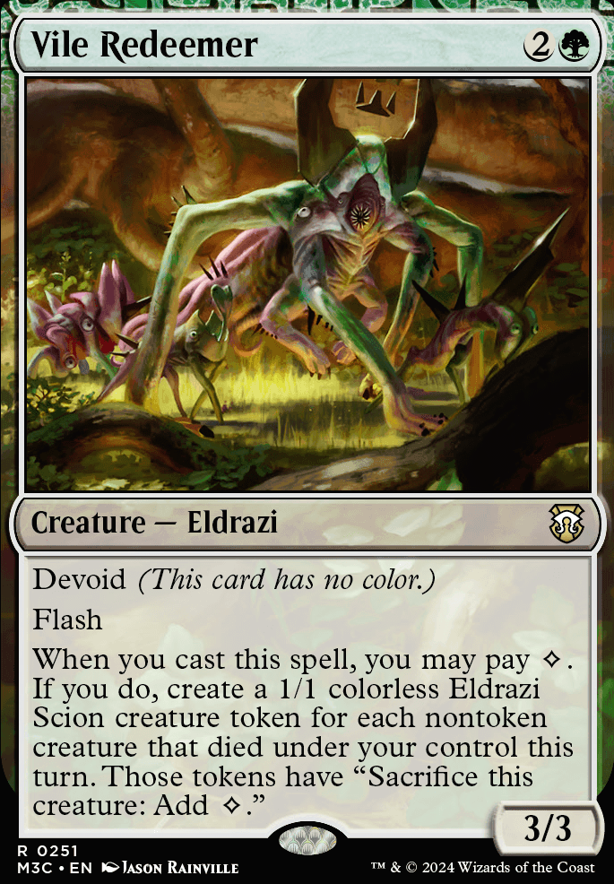 Vile Redeemer feature for For The Swarm (Eldrazi Ramp)