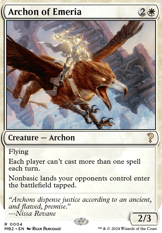 Archon of Emeria feature for Boros Prison