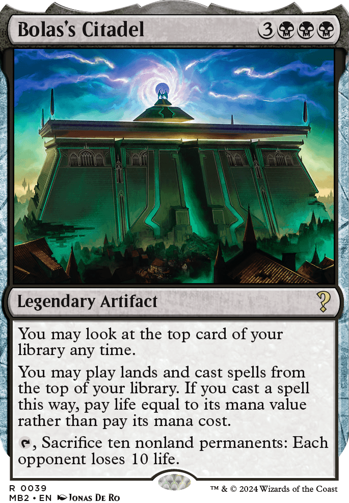 Featured card: Bolas's Citadel