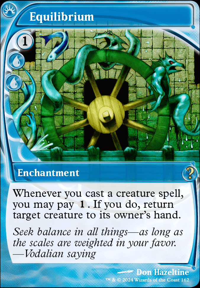 Equilibrium feature for bounce