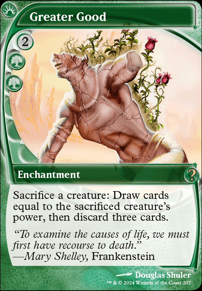 Featured card: Greater Good