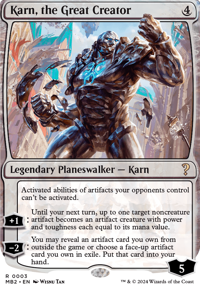 Featured card: Karn, the Great Creator