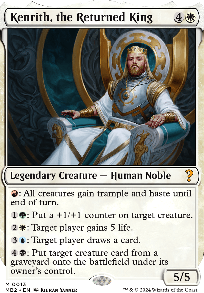 Commander: Kenrith, the Returned King