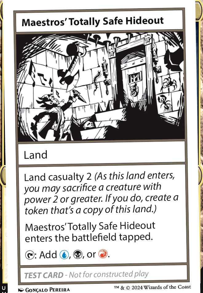 Maestros' Totally Safe Hideout (Playtest)