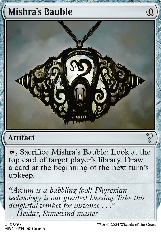 Featured card: Mishra's Bauble