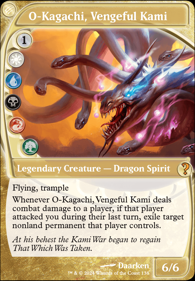 Commander: O-Kagachi, Vengeful Kami