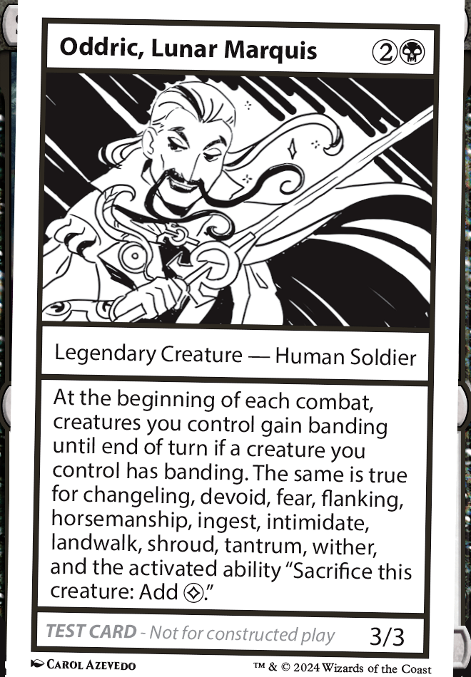 Commander: Oddric, Lunar Marquis (Playtest)