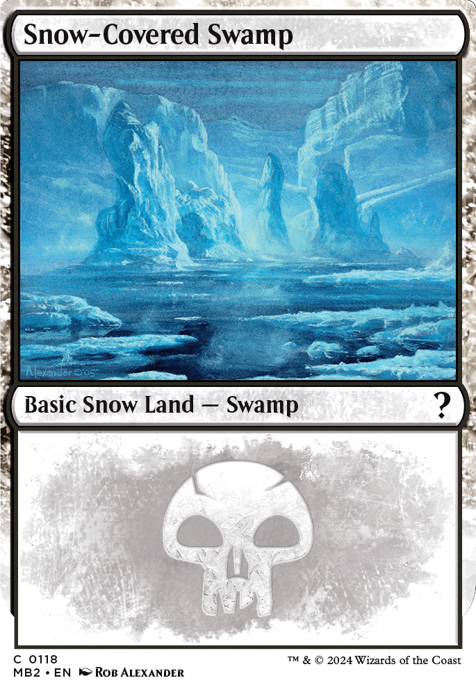 Featured card: Snow-Covered Swamp