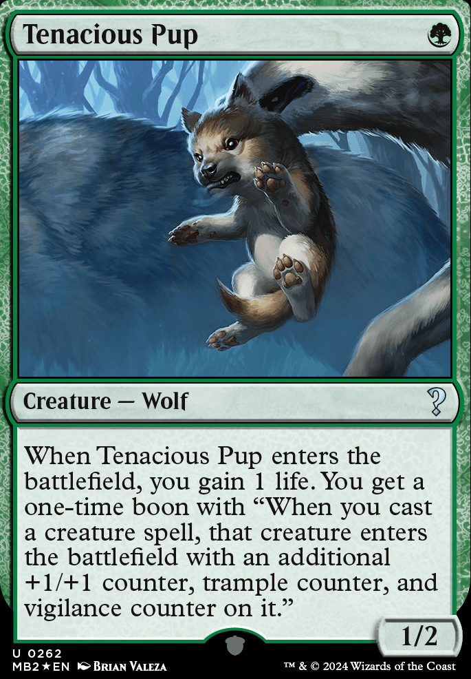 Tenacious Pup feature for Big Bad Wolf