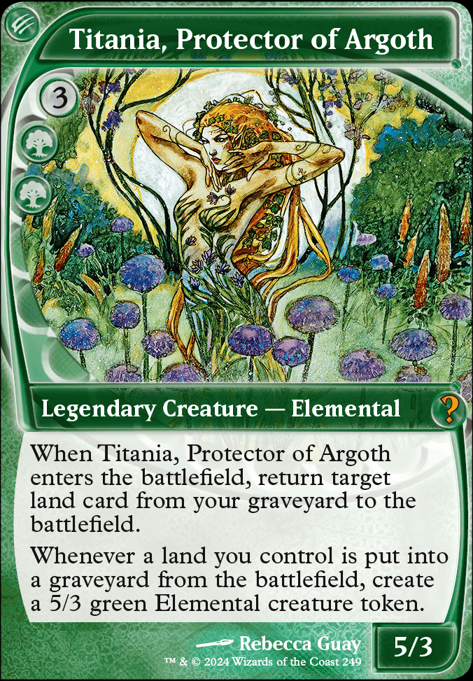 Featured card: Titania, Protector of Argoth