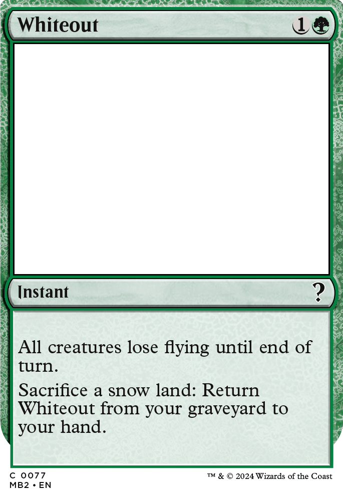 Whiteout feature for Would You Love Me if I Was a Worm