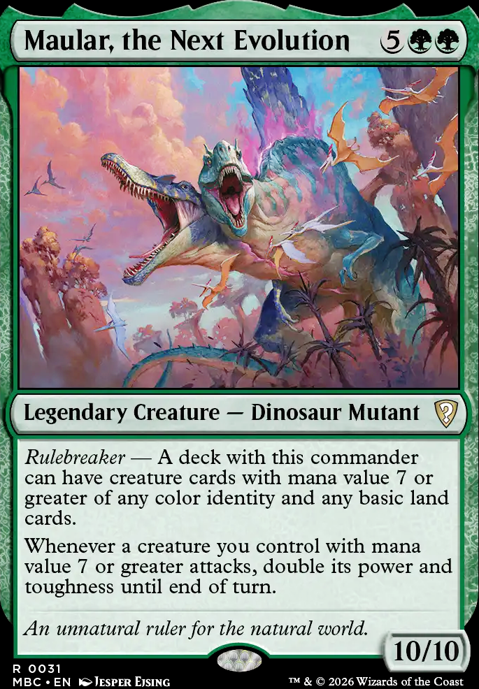 Maular, the Next Evolution feature for Rainbow Dinos: 5 Color Dinosaurs