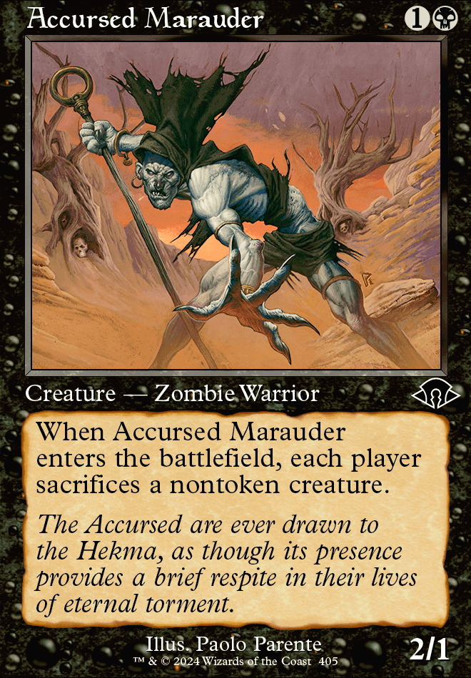 Featured card: Accursed Marauder