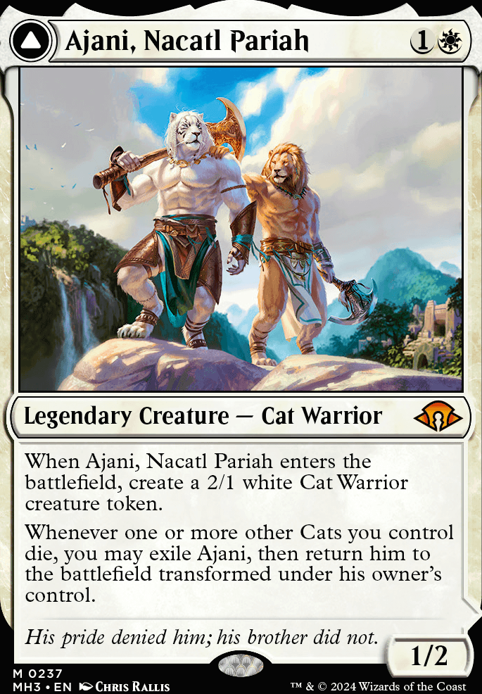 Ajani, Nacatl Pariah feature for Become the Biggest Hater | Ajani EDH