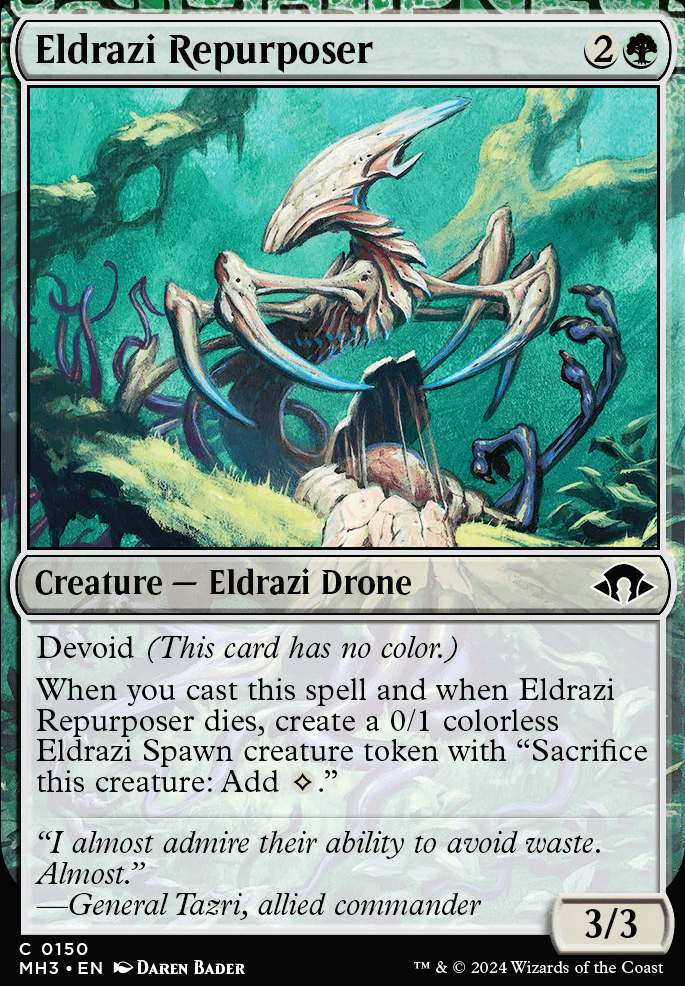 Eldrazi Repurposer feature for Eldrazi Tribal - Pauper