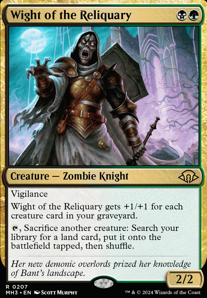 Wight of the Reliquary feature for Golgari-Azorian Tandem