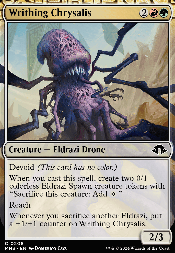 Writhing Chrysalis feature for Eldrazi Unleashed
