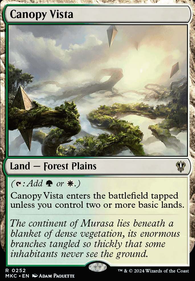Canopy Vista feature for Melira, the Unkillable