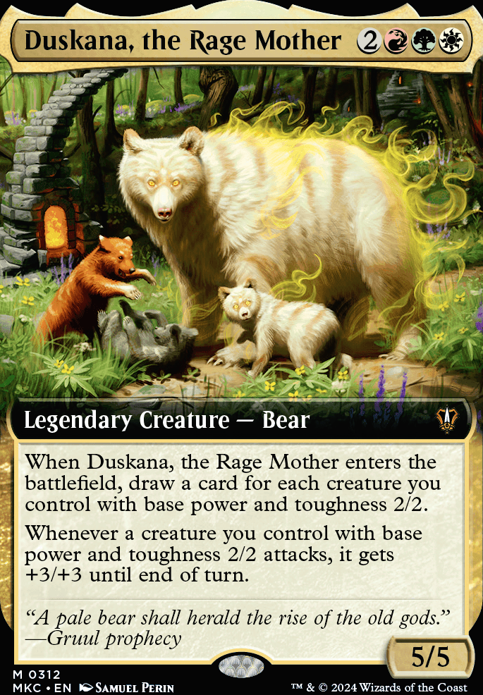 Duskana, the Rage Mother feature for Behold, the Bear Cavalry!