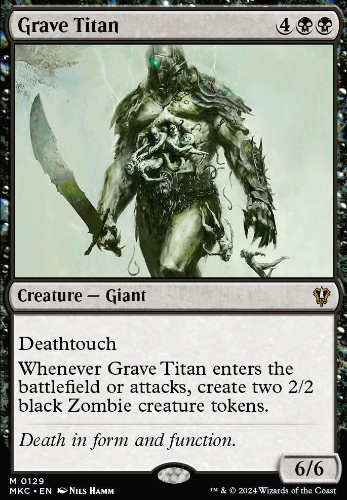 Grave Titan feature for No Creatures for You