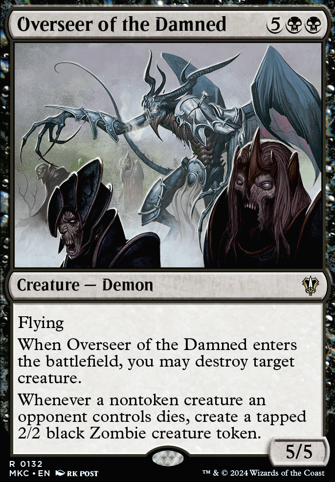 Featured card: Overseer of the Damned