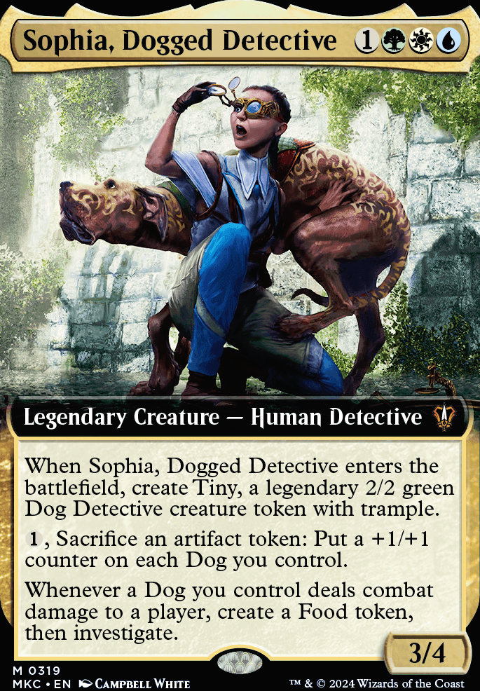 Sophia, Dogged Detective feature for Sniffin' for Success