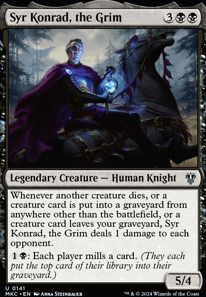 Syr Konrad, the Grim feature for The Mill-man