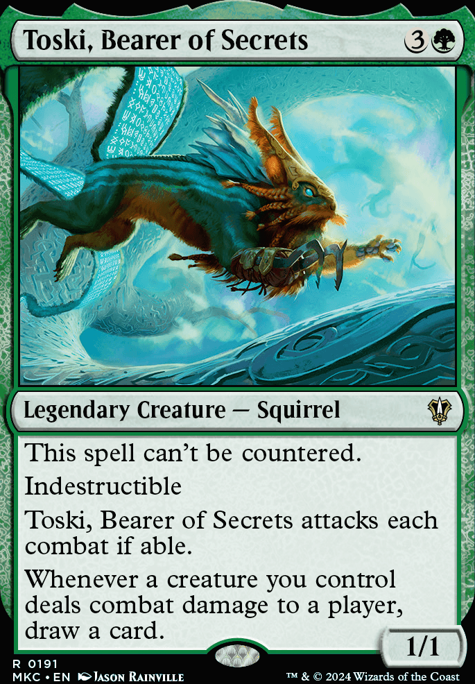Toski, Bearer of Secrets feature for Toski Squirrel Mob