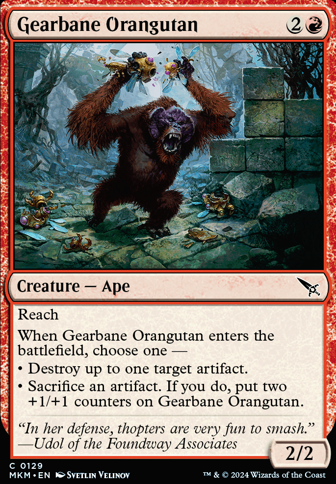 Gearbane Orangutan feature for MKM / MKM / MKM - 2024-03-15