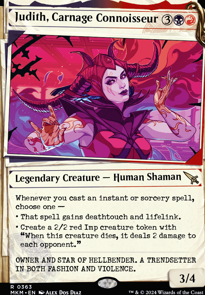 Featured card: Judith, Carnage Connoisseur