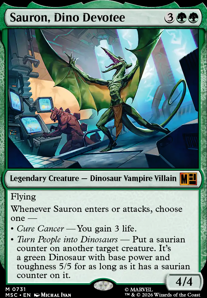 Sauron, Dino Devotee feature for No, YOU’RE Playing a Dinosaur Deck