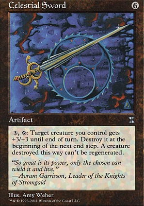 Celestial Sword (ME4 MTG Card)