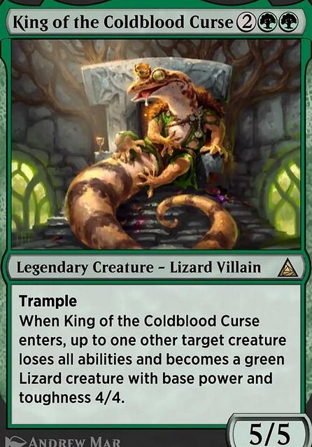 Lizard, Connors's Curse feature for All will be lizards