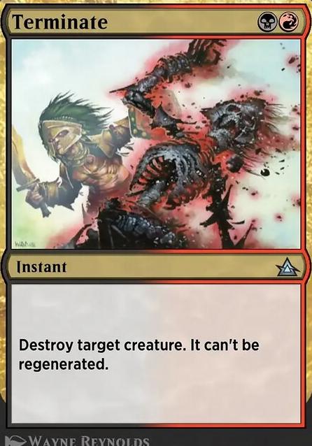 Terminate feature for Black/Red Allies