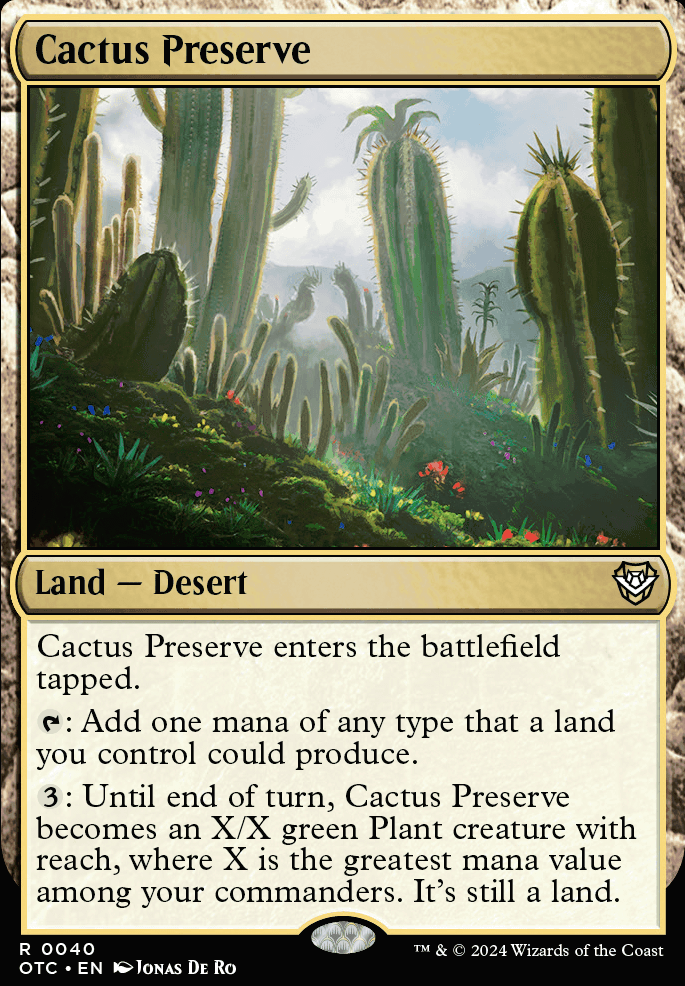 Featured card: Cactus Preserve