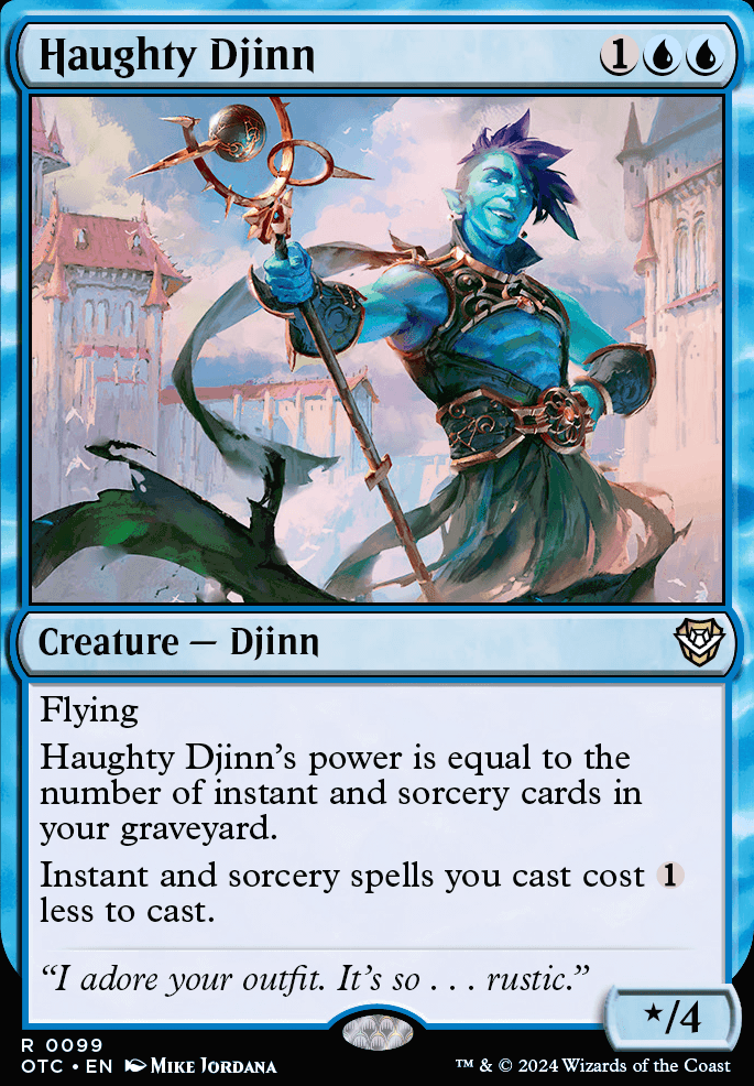 Haughty Djinn feature for Mono Blue Tempo