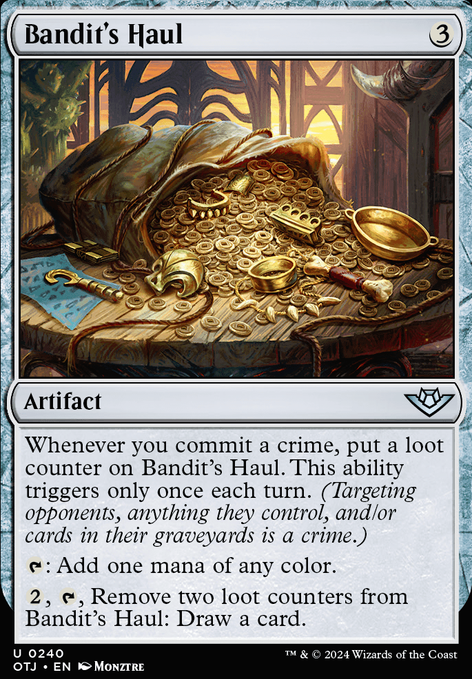 Bandit's Haul feature for Outlaws and their Treasures