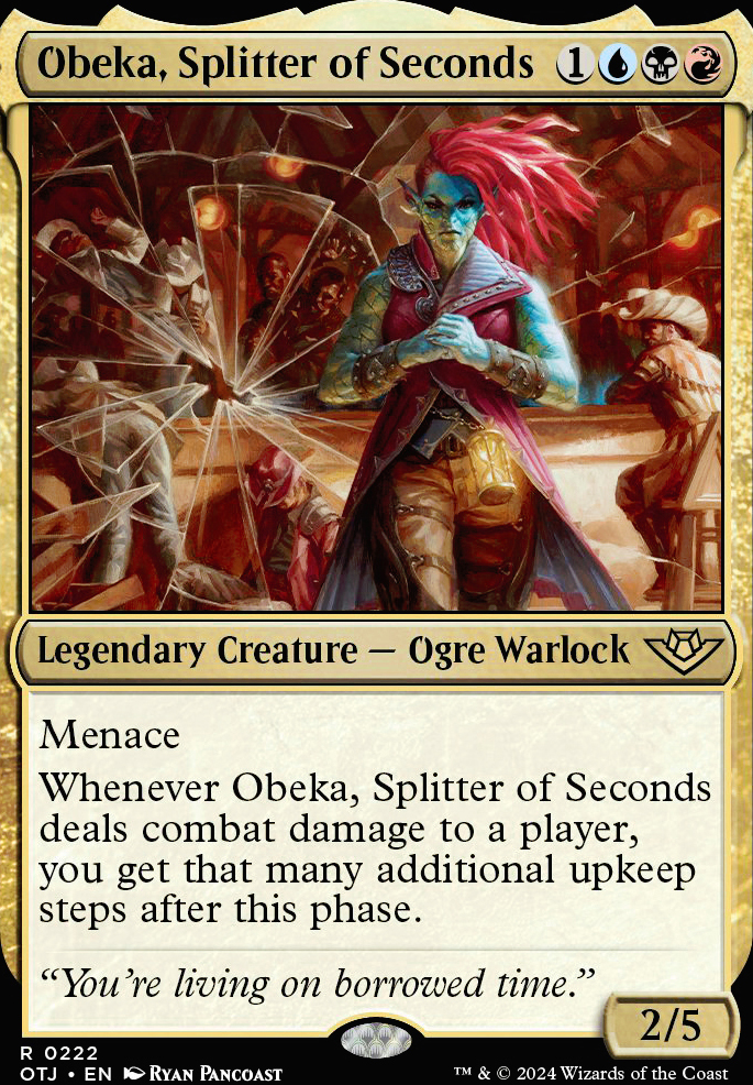 Obeka, Splitter of Seconds feature for Everyone's Favorite Time Ogre