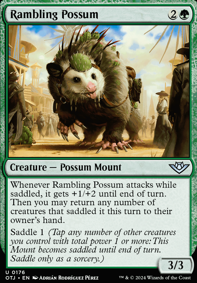 Rambling Possum feature for UG Alquist's Swiss Army Deck