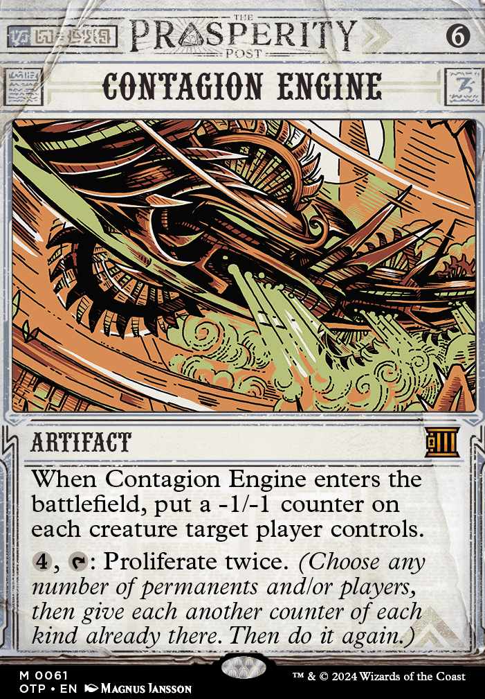 Contagion Engine feature for Hapatra, Queen of Negative Counters